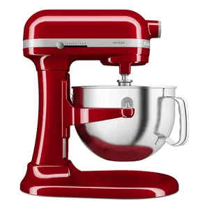 Stand mixer KitchenAid 5KSM60SPXEER, 375 W, 5.6 L stainless steel bowl, metal housing, Red