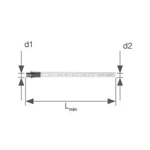 KAN-therm Push Platinum connection element for radiator with multilayer pipe 500 mm 9027.180