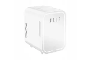 Mini ledusskapis ar LED grima spoguli Elle ESDAFX08WHEU 8 l balts