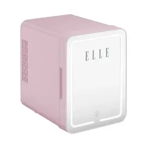 Mini ledusskapis ar LED grima spoguli Elle ESDAFX04PUEU 4 L, violets