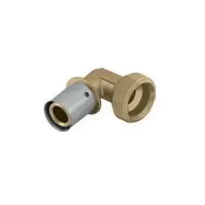 KAN-therm колено с пресс-прижимным кольцом 25 мм на наружную резьбу 3/4" (K-080160)