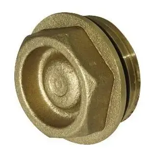 KAN-therm Korek GZ 3/4" oring 6095.32 — brass threaded drain plug with O-ring, 3/4 inch
