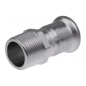 KAN-therm стальное пресс-фитинг с наружной резьбой 15xR3/8 (модель 1509045005)