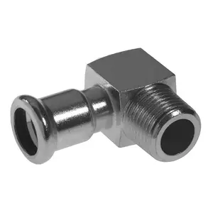 Отвод KAN-therm 15x1/2" короткий с наружной резьбой (модель 620208.6)