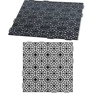 Drainage grid Prosperplast Mosaic black IAK401-S411 — plastic permeable walkway grid