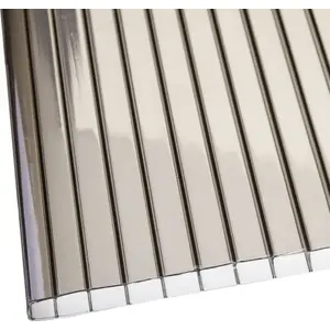Cellular Polycarbonate Sheet Sourcing 2 x 1.05 m, 4 mm, Brown