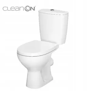 Комплект компактный WC CERSANIT 616 ARTECO 011 NEW CleanOn с duroplast сиденьем с функцией плавного закрывания и быстрым снятием (K667-056)