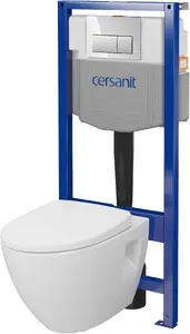 Сиденье для унитаза CERSANIT D216 AQUA 50 MECH QF MZ CITY SQ чёрное