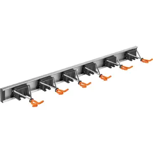Держатель для инструментов BRADAS DIY-HG1712 — 6 захватов (12 на штырь) для настенного крепления