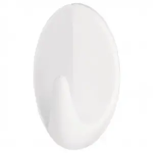 Клейкий крючок Tesa H6660300 постоянный L, круглый, белый, 2 шт.