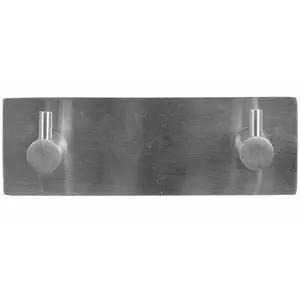 Wall hook Home It Wieszak z 2 hakami nierdzewny — stainless steel 2-hook hanger