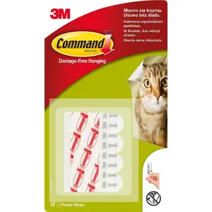 Replacement adhesive strips for reusable hooks Command 12 pcs