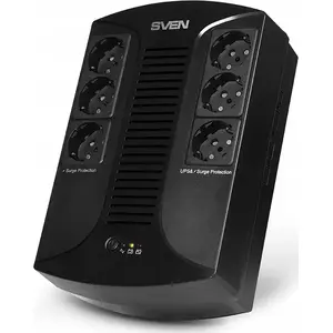 UPS SVEN UP-L1000E, ~230V, 510W, 6 Euro kontaktligzdas, melns