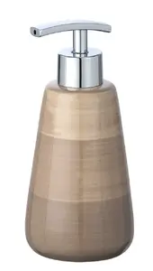 Керамический диспенсер для мыла WENKO Pottery Sand 360 мл — керамика, 80×80×175 мм