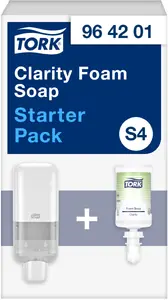 Soap dispenser Tork 964201 — Tork wall-mounted white foam soap dispenser S4 compatible