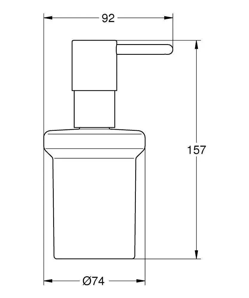 Диспенсер GROHE Essentials Черный Photo 3