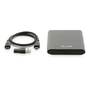 Корпус для HDD/SSD LMP 16117 для 2.5" SATA, на один диск, USB-C, 2 ТБ, чёрный