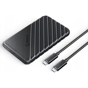 2,5" HDD/SSD ārējais korpuss ORICO USB-C 3.1 6Gbps, melns