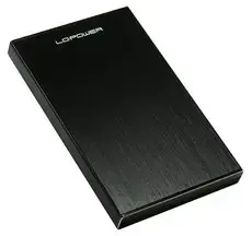 Ārējais 2.5" diska korpuss LC-Power LC-25U3-Becrux — atbalsts SATA I/II/III, 5 Gbit/s, melns