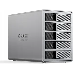 Storage enclosure ORICO Thunderbolt 3 for 5 SATA drives (2.5"/3.5") — gray