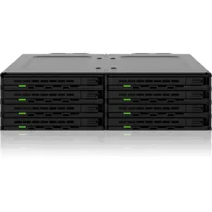 Pārvietojams korpuss ICY BOX 8× 2,5" SATA/SAS diskām 1× 5,25" nodalījumā (MB038SP-B)