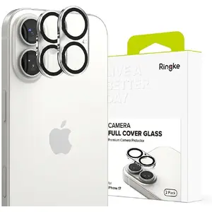 Protective Camera Cover Ringke Camera Full Cover 2-pack for iPhone 17, Black