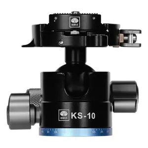 Bumbveida galva Sirui KS-10, alumīnijs, melna, augstums 73.5 mm, svars 300 g
