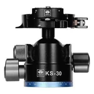 Штативная головка (ball head) Sirui KS-30 — алюминий, чёрная, высота 88 мм, вес 464 г