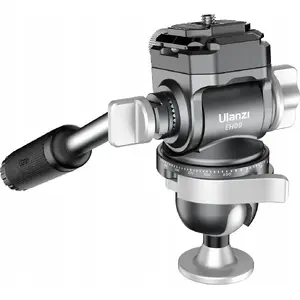 Panorāmas eļļaina video galva Ulanzi EH09 — 360° rotācija, 1/4" un 3/8" stiprinājumi, 5 kg slodze, Arca‑Swiss saderīga