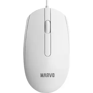Проводная оптическая мышь Marvo MS003 белая, 1000 DPI, USB