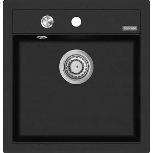 Kitchen granite sink Concept Solution DG00C50bc black, without draining board