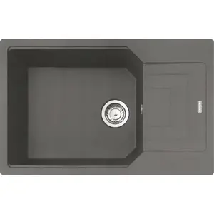 Franke built-in single-bowl Fragranit+ Urban UBG 611-78 XL sink, stone gray