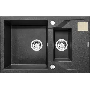 Sink deante ANDANTE 1.5-bowl with drainer 78x49 cm sand ZQN 7513