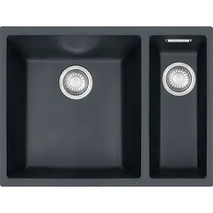 Sink Franke Sirius SID 160 Tectonite onyx — single-bowl Tectonite undermount/inset model 125.0331.037