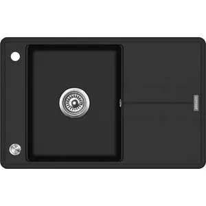 Kitchen sink Concept Solution DG10N50bc granite sink with drainer, black