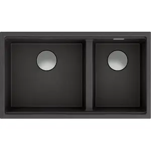 Sink QUADRON CLARK 842 GraniteQ Hard Rock onyx — single-bowl granite composite sink, model CLARK 842