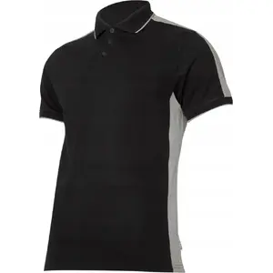 Polo shirt lahti pro L4031801 men's work polo 190 g/m² black-gray size S