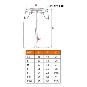 Защитные шорты NEO tools 81-276-XXXL — рабочая одежда размер XXXL, 1 шт