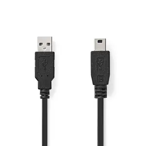 Кабель USB A — Mini-USB B Nedis CCGL60300BK20 — USB 2.0, 2 м, чёрный