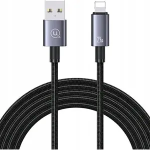 USB-A to Lightning cable usams USA1049 2 m, black