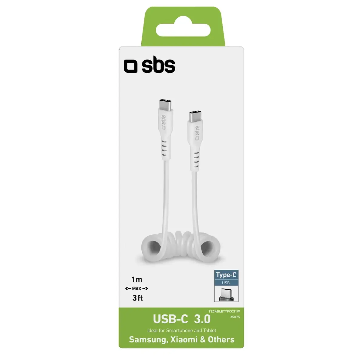 USB C–USB C cable SBS Mobile TECABLETYPCCS1W Photo 2