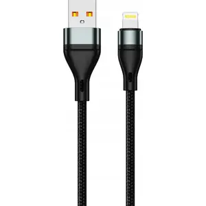 USB-A uz Lightning kabelis Jellico 1 m, melns