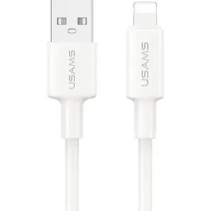 USB-A to Lightning Cable usams SJ762USB01 1 m White