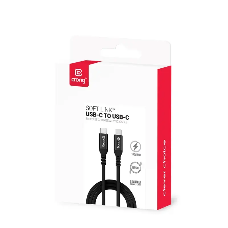 Crong Soft Link 100W USB-C — USB-C кабель 2 м Photo 6