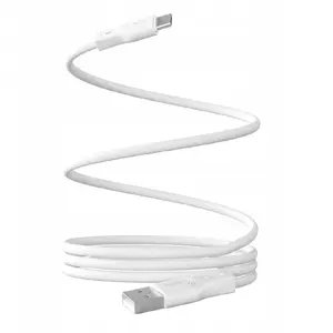 USB data cable PURO USB-A to USB-C 1 m White - charging and data transfer cable
