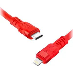 USB kabelis ORNO USB-C uz Lightning 2 m, sarkans
