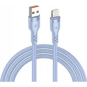 Кабель USB-A — Lightning T-Phox 1,2 м, синий
