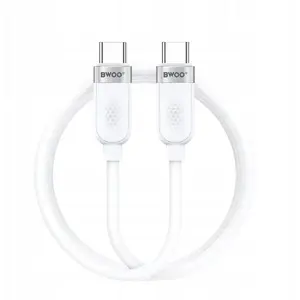 Кабель USB-C — USB-C BWOO 65W, 1 м, белый