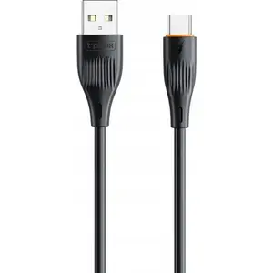 Кабель USB-C T-Phox TPRZ008325 — 1 м, чёрный, USB Type-C для зарядки и передачи данных