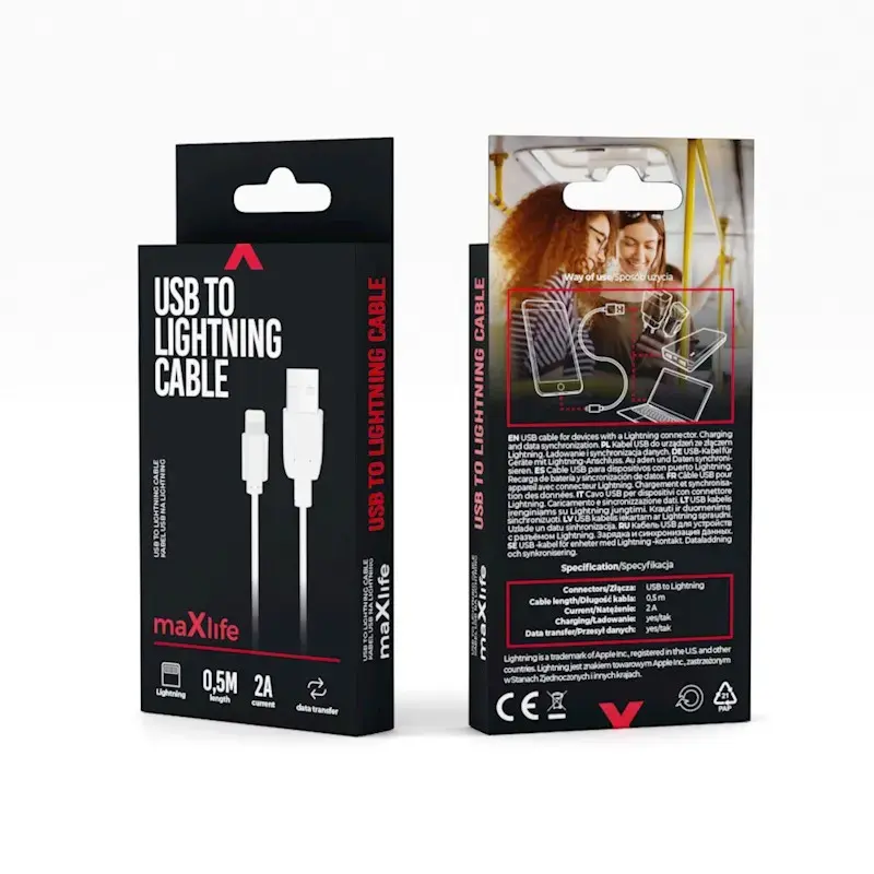 Techonic MaXlife OEM0100963 кабель Lightning 0,5 м Photo 2